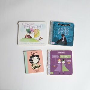 4 board books | baby/toddler girl edition